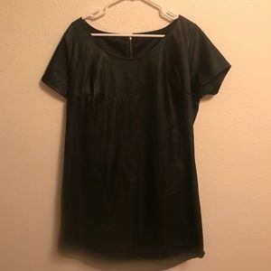 Faux leather Minnie dress. Size 1x